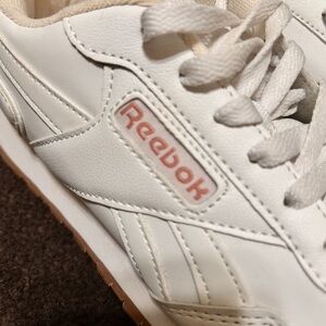 Reebok White and Tan Sneakers
